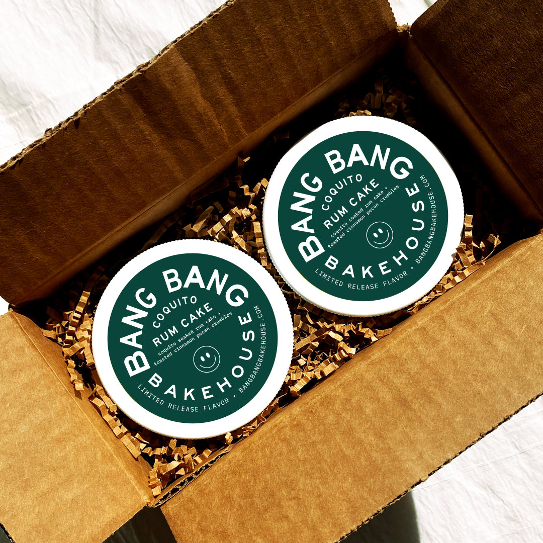 COQUITO Rum Cake Jars - 2 Pack